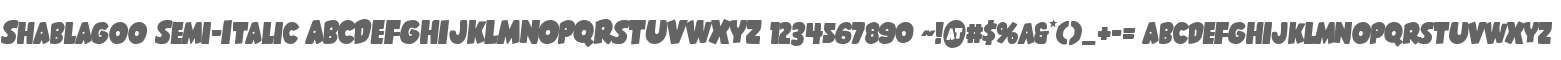 Shablagoo Semi-Italic