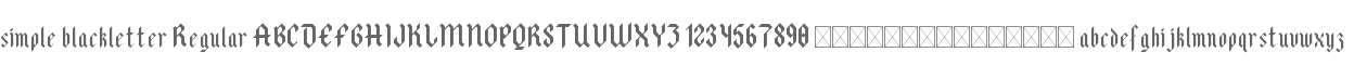 simple blackletter Regular