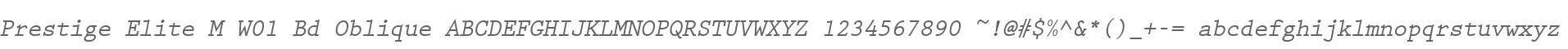 Prestige Elite M W01 Bd Oblique