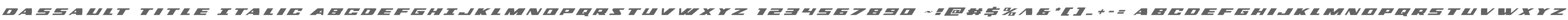 Dassault Title Italic