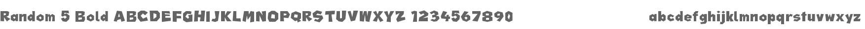 Random 5 Bold