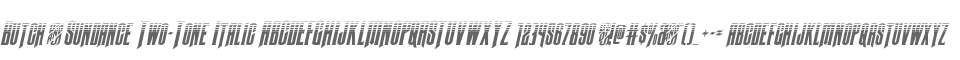 Butch & Sundance Two-Tone Italic