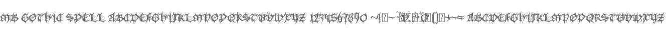 MB Gothic Spell