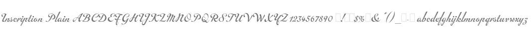 Inscription Plain