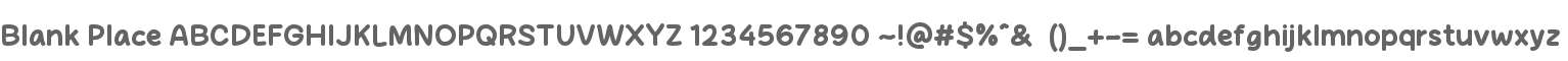Blank Place