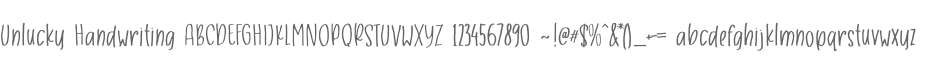 Unlucky Handwriting
