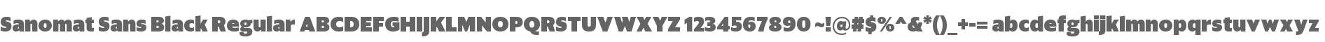 Sanomat Sans Black Regular