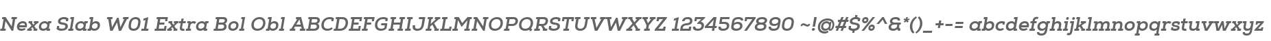 Nexa Slab W01 Extra Bol Obl