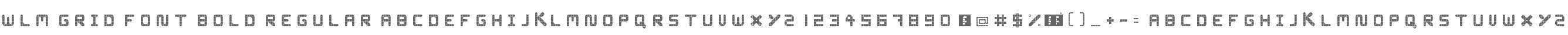 WLM Grid Font Bold Regular