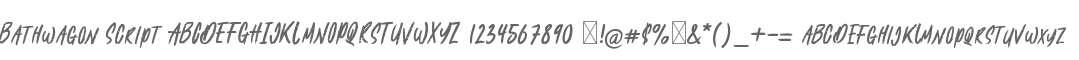 Bathwagon Script