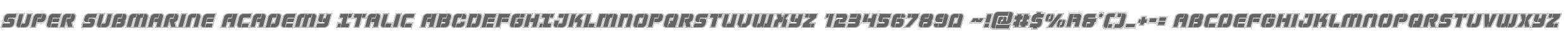 Super Submarine Academy Italic