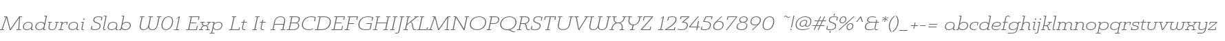 Madurai Slab W01 Exp Lt It