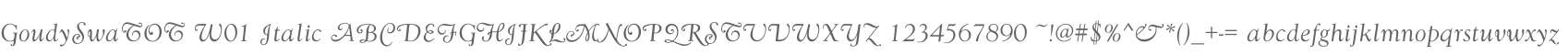 GoudySwaTOT W01 Italic
