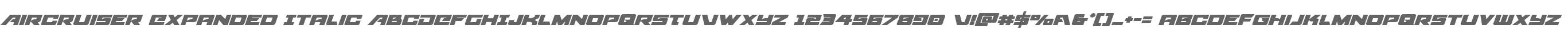 Aircruiser Expanded Italic