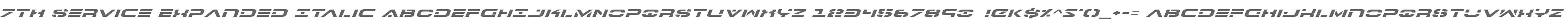 7th Service Expanded Italic