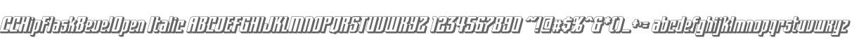 CCHipFlaskBevelOpen Italic