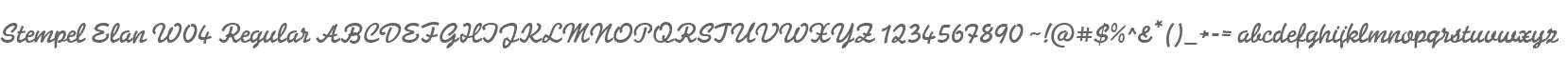 Stempel Elan W04 Regular
