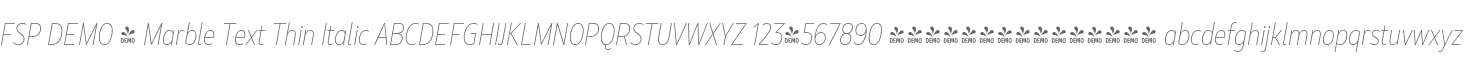 FSP DEMO - Marble Text Thin