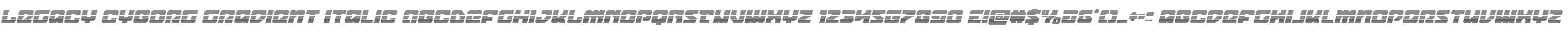 Legacy Cyborg Gradient Italic