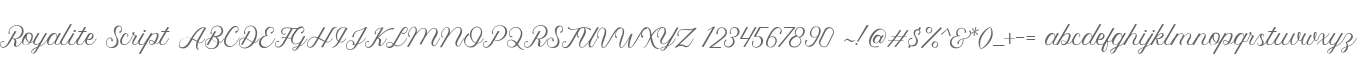 Royalite Script