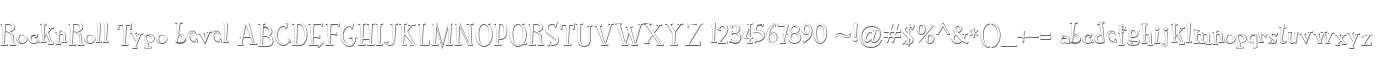 RocknRoll Typo bevel