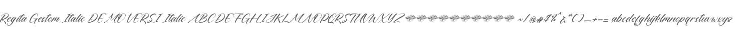 Regita Gestom Italic DEMO VERSI