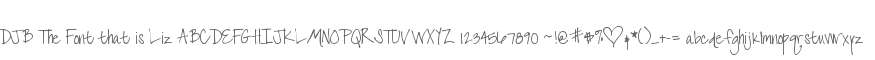 DJB The Font that is Liz