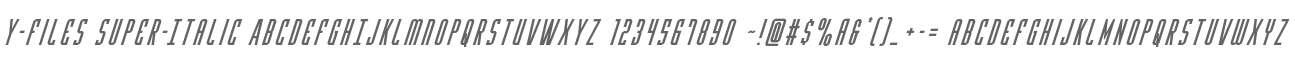 Y-Files Super-Italic