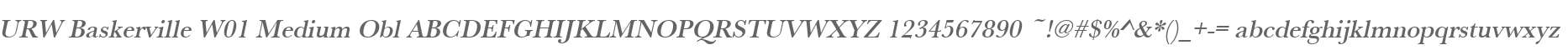 URW Baskerville W01 Medium Obl
