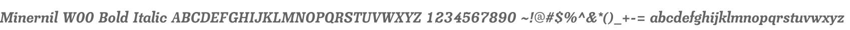 Minernil W00 Bold Italic