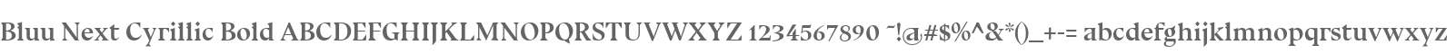 Bluu Next Cyrillic