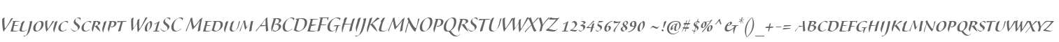 Veljovic Script W01SC Medium