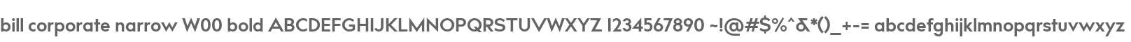 bill corporate narrow W00 bold