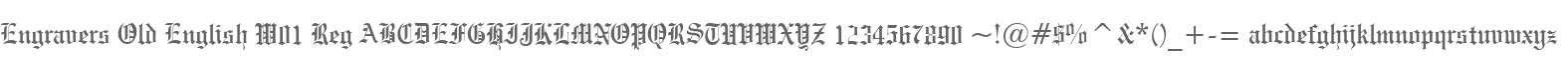 Engravers Old English W01 Reg