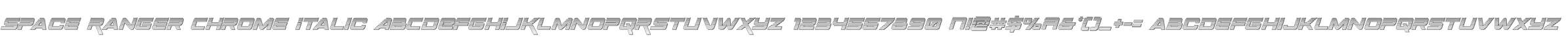 Space Ranger Chrome Italic