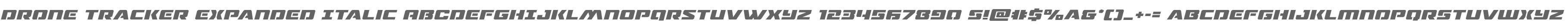 Drone Tracker Expanded Italic