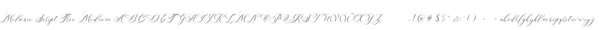 Melanie Script Free Medium