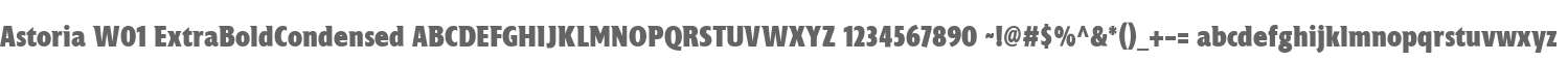 Astoria W01 ExtraBoldCondensed