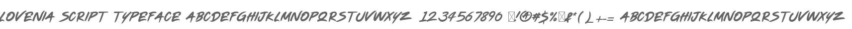 Lovenia Script Typeface