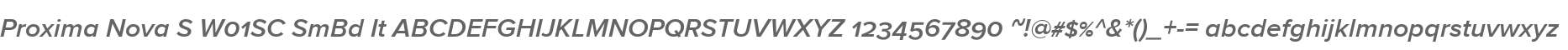 Proxima Nova S W01SC SmBd It