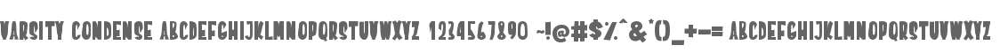 Varsity Condense