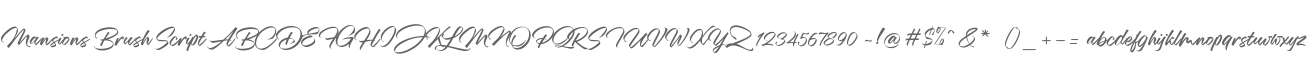 Mansions Brush Script
