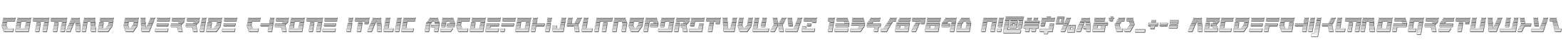 Command Override Chrome Italic