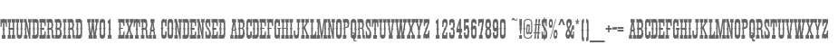 Thunderbird W01 Extra Condensed
