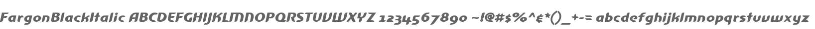 FargonBlackItalic
