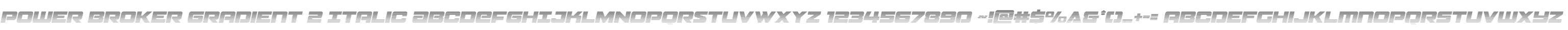 Power Broker Gradient 2 Italic