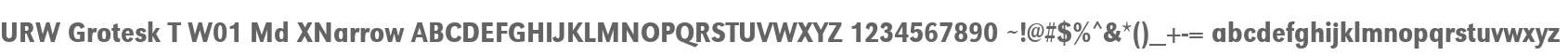 URW Grotesk T W01 Md XNarrow
