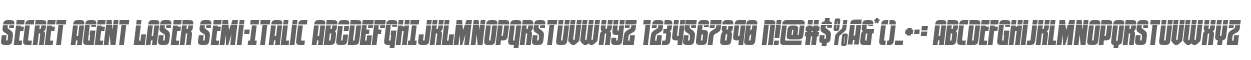Secret Agent Laser Semi-Italic
