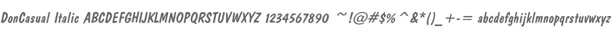 DonCasual Italic