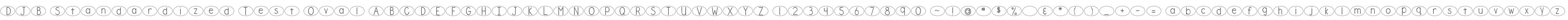 DJB Standardized Test Oval